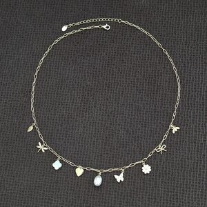 Argento Vivo Dainty Gold💛 Stationary Charms Necklace - NWT